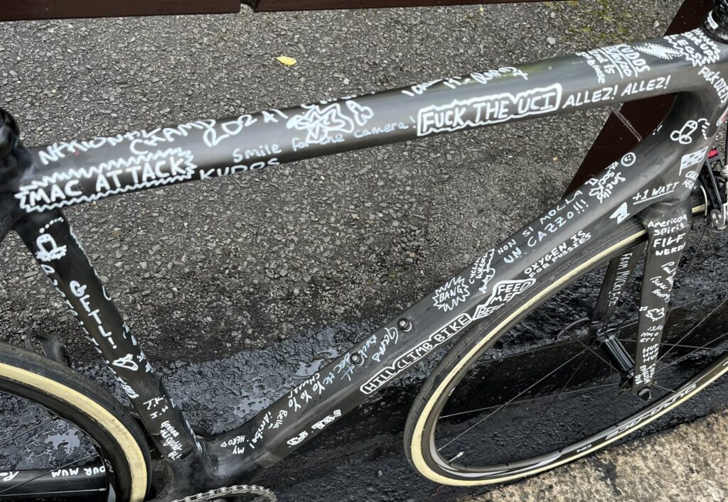 Harry MacFarlane’s British hill climb championships bike, 2024