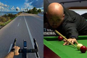 Luca Brecel wants to swap snooker for Ironman (Instagram/Eurosport)