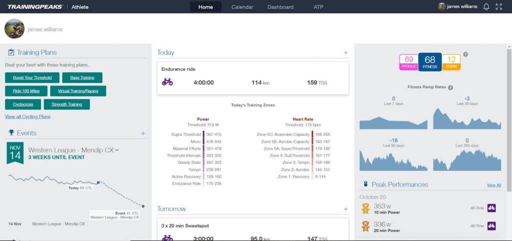 2021 TrainingPeaks Athlete Premium Home Page.JPG