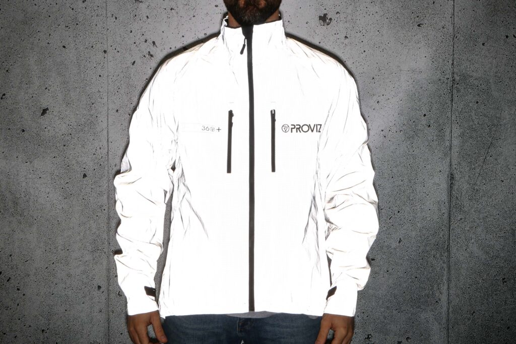 2022 Proviz REFLECT360 Plus Men&rsquo;s Cycling Jacket &ndash; reflective front.jpg