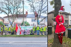Tree huggers protest Binley Cyclway in Coventry (gilly_t_photography, Karron Gibson on Facebook)