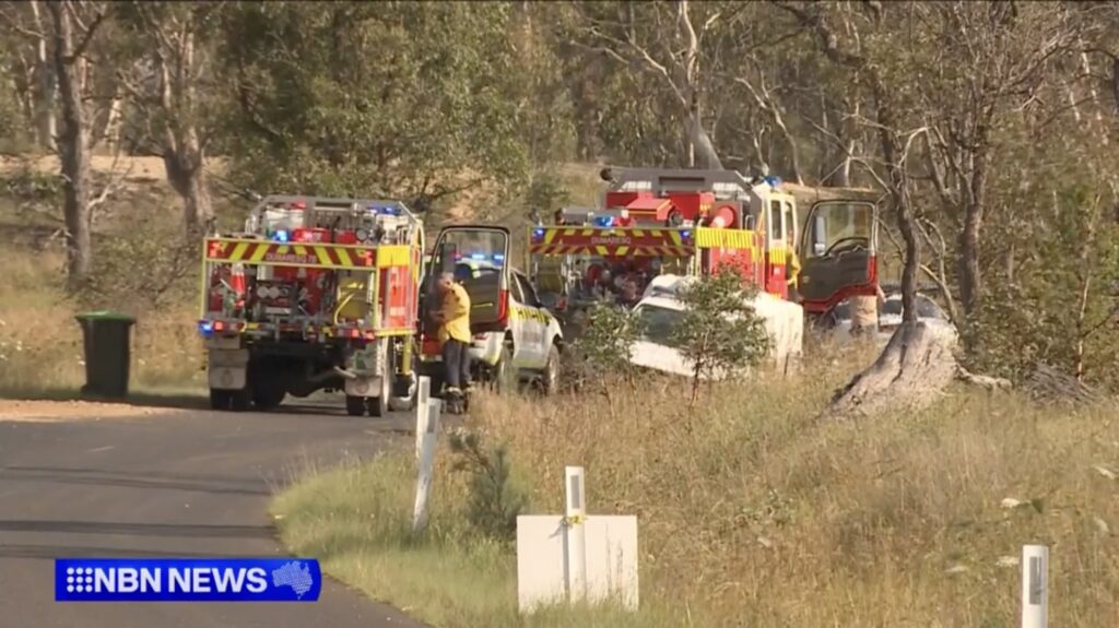 Crash during gravel race, Armidale, Australia