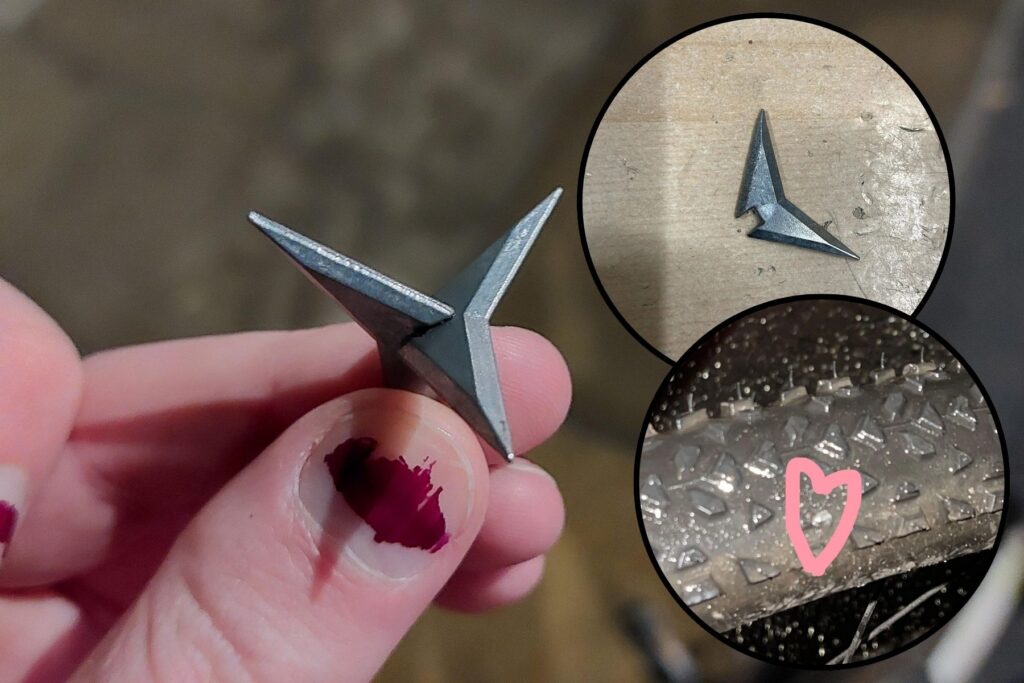 Caltrops strewn across Leith Walk, Edinburgh