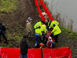Cat Ferguson crash, Hulst UCI cyclocross World Cup, 2024