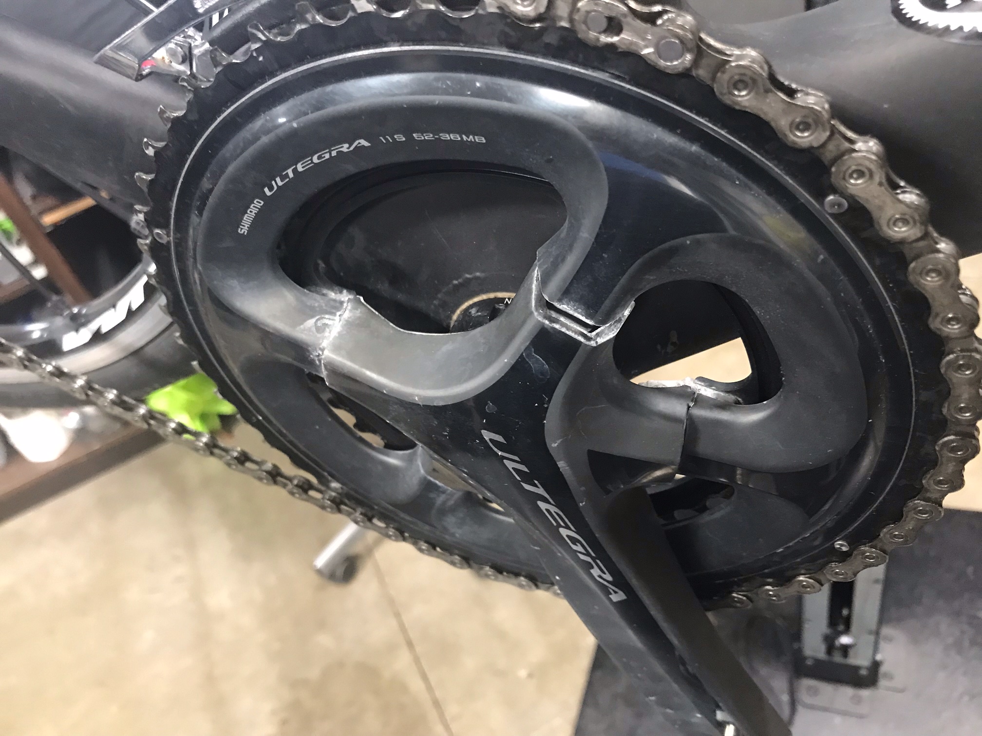 2023 Shimano Ultegra Broken crank delamination 4