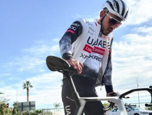 Juan Sebastian Molano in leaked 2025 UAE Team Emirates kit