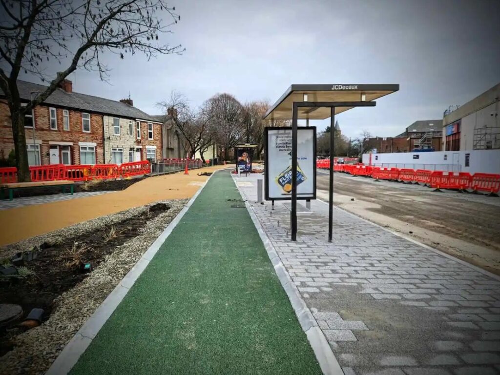 Stretford Kingsway improvement works (Dom Cycling) 3