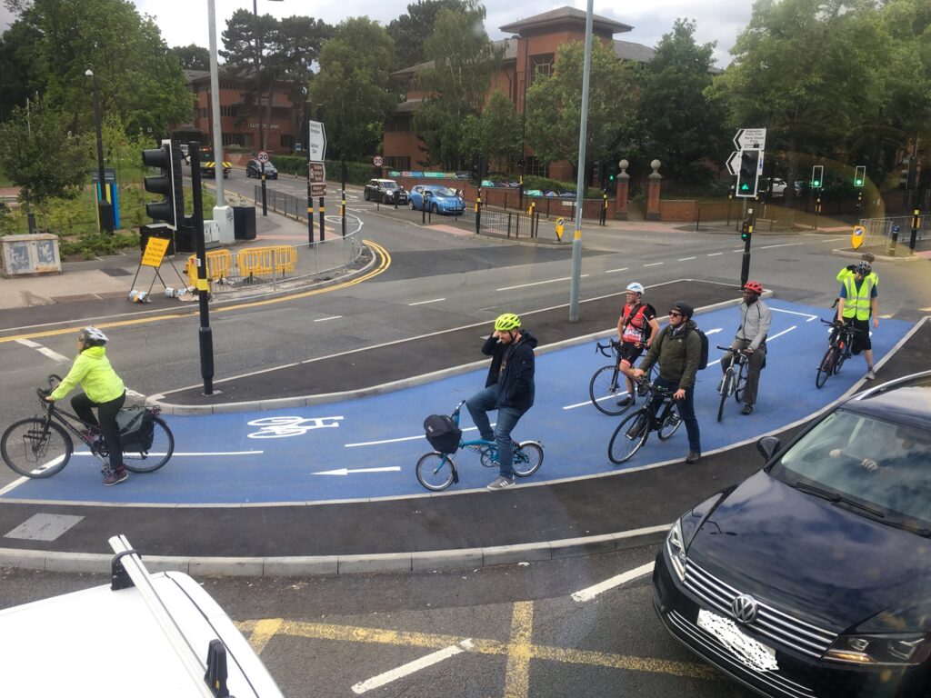 A38 cycle lane, Birmingham (Birmingham Cycle Revolution)
