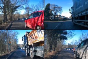 Yorkshire close passes (images: Bikery on Twitter)