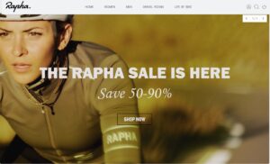 Fake Rapha site, 2025