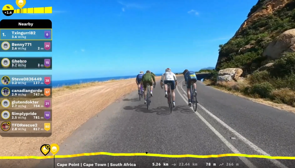Rouvy vid Cape Town