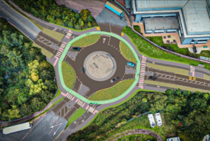 Boundary Way Dutch-style roundabout project