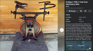 Antique stationary bike
