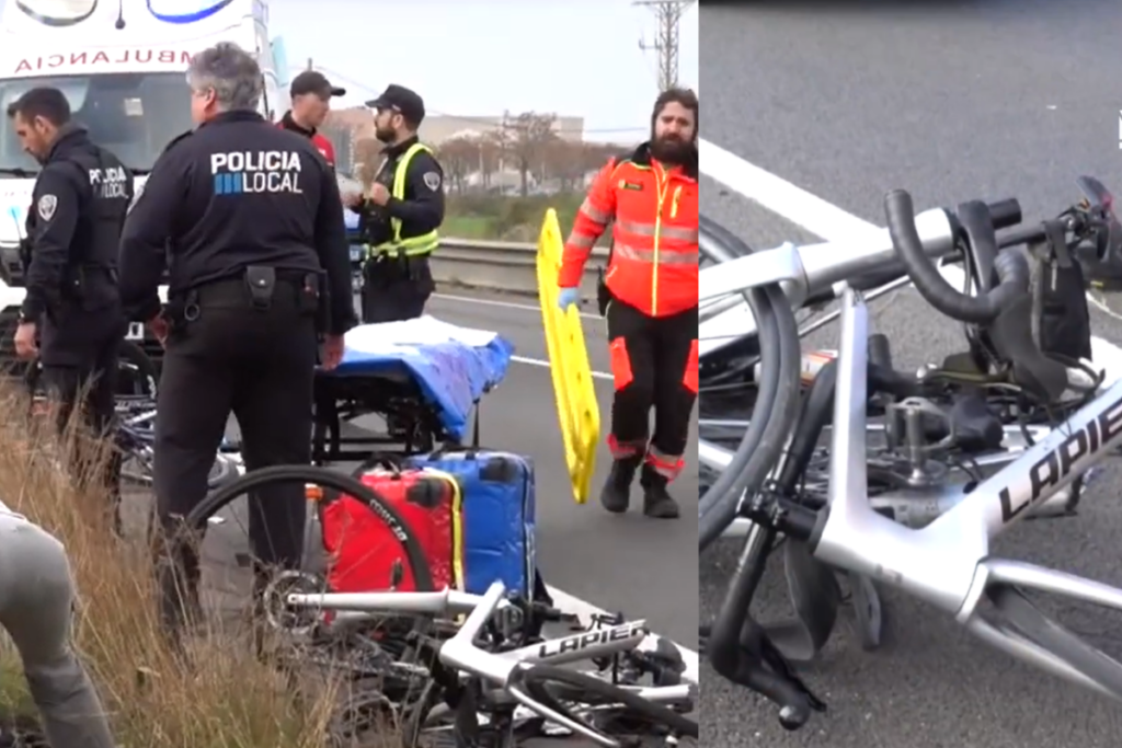 Six cyclists hit by driver in major Mallorca collision (IB3 TV)
