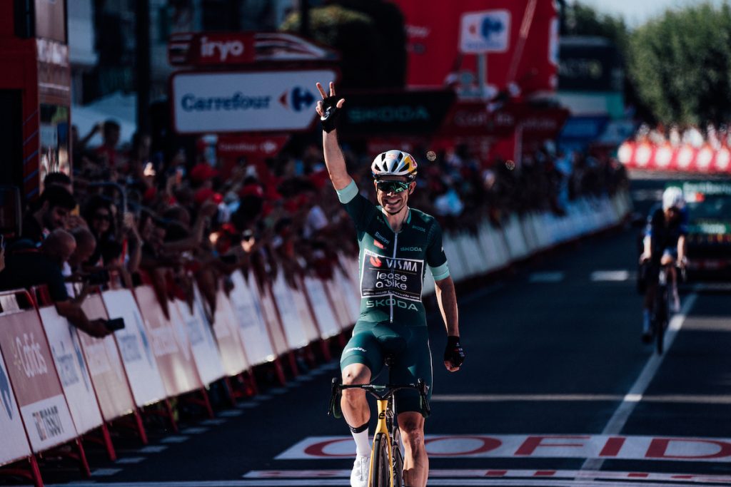 Wout van Aert wins stage 10 of 2024 Vuelta a España (Zac Williams/SWpix.com)