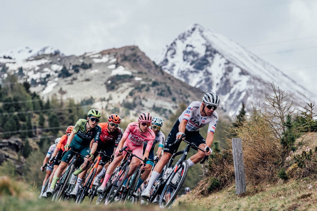 Tadej Pogačar, stage 15, 2024 Giro d’Italia (Zac Williams/SWpix.com)