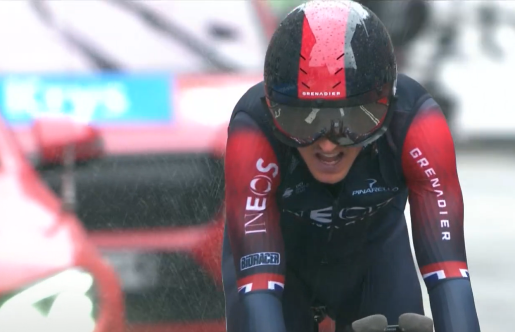 Geraint Thomas gilet (Eurosport/GCN+)