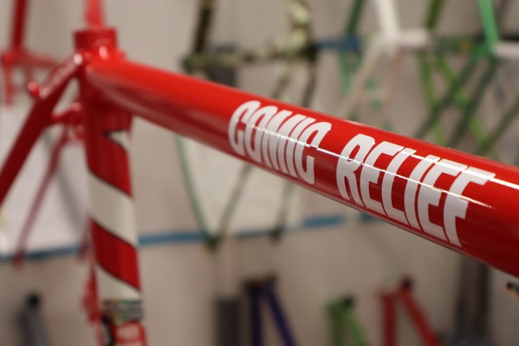 2026 Mercian Cycles Greg James tandem top tube detail