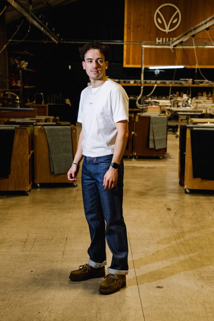 2026 Rapha + Hiut Jeans worn