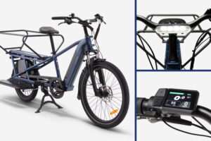 BTWIN E-three 500 longtail electric cargo bike March 2026