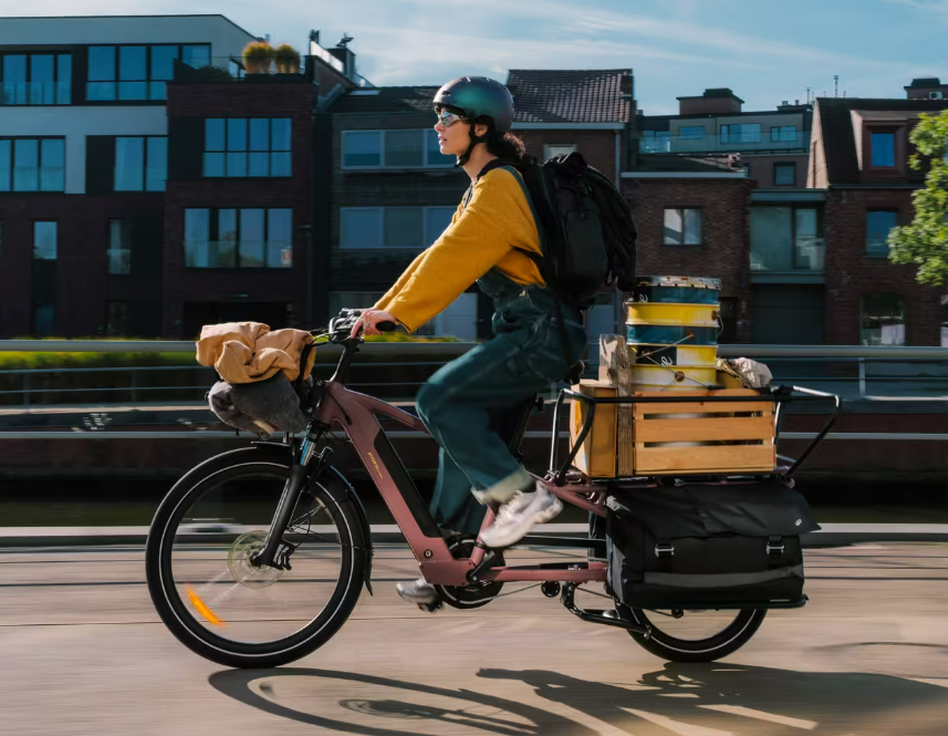 2026 Btwin cargo bike riding