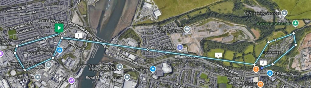 Colesdown Hill, Plymstock map