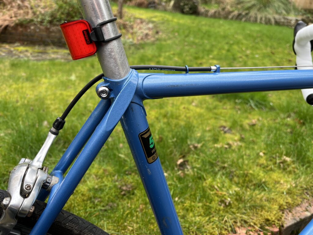 My daughter's bike wraparound seat stay