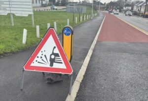 Ringwood road warning sign