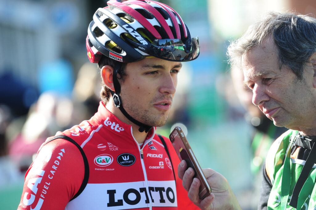 Larry Hickmott interviews James Shaw at the 2017 Tour of Britain