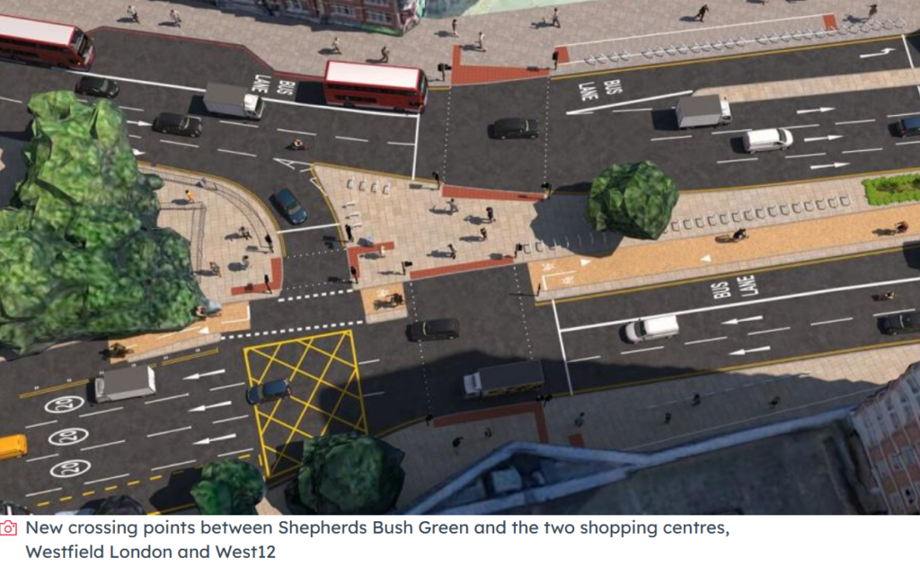 Hammersmith & Fulham Council cycle lane proposal
