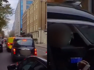Jeremy Vine films phone-using taxi driver