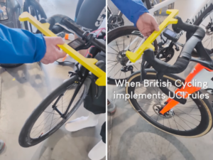 CyclingMikey’s bike ran over by driver ignoring no entry sign