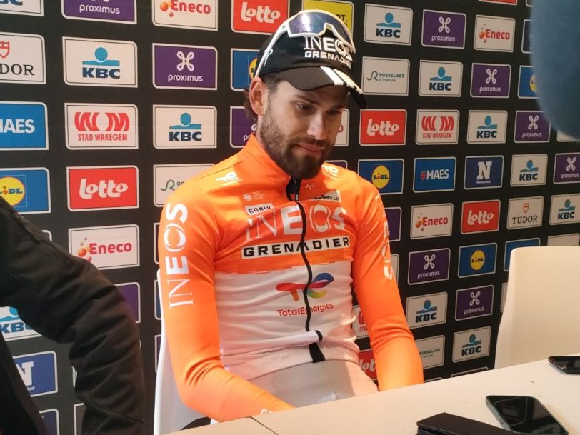 Filippo Ganna Dwars door Vlaanderen press conference