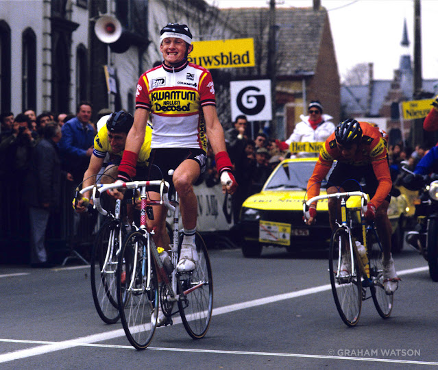 Adrie van der Poel wins the 1986 Tour of Flanders