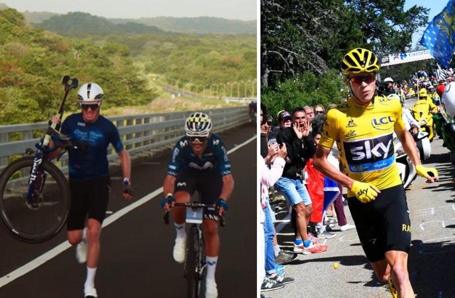 Chris Froome recreates Mont Ventoux running scene at Panama Gran Fondo