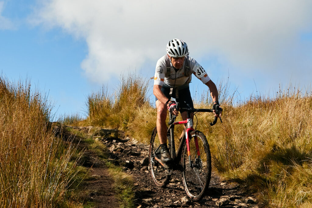 Colin Moses taking part in the 3 Peaks cyclocross