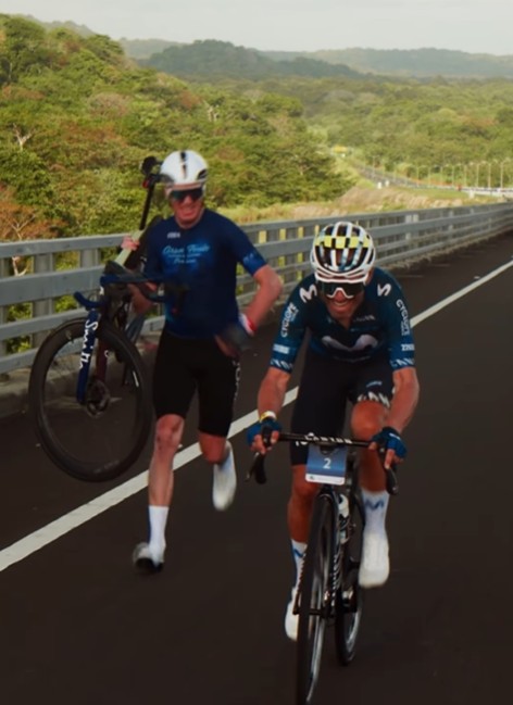 Froome running joke Panama Grand Fondo