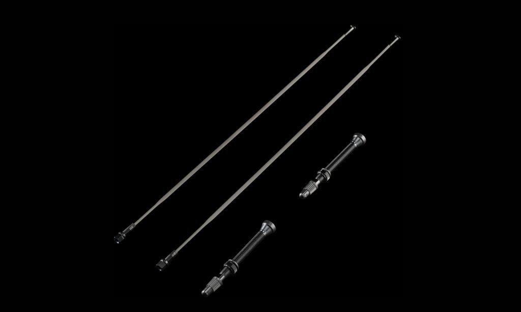 Particle carbon spokes and valves