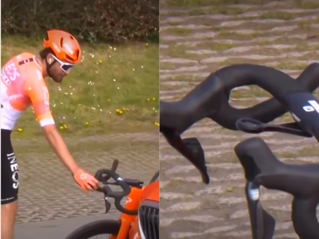 Filippo Ganna's handlebars