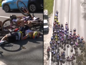 Tour of Flanders crash