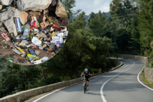 Cycling in Mallorca / Litter on the side of the road