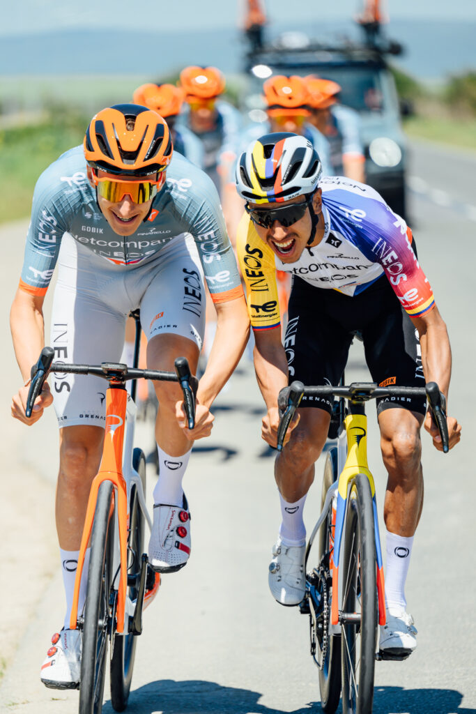 Egan Bernal and Ben Turner