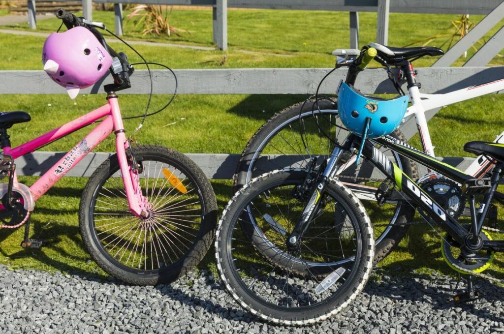 Children’s bikes on Isle of Cumbrae