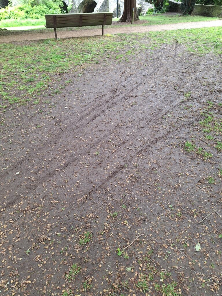 DIY bike track created in Antrim Castle Gardens