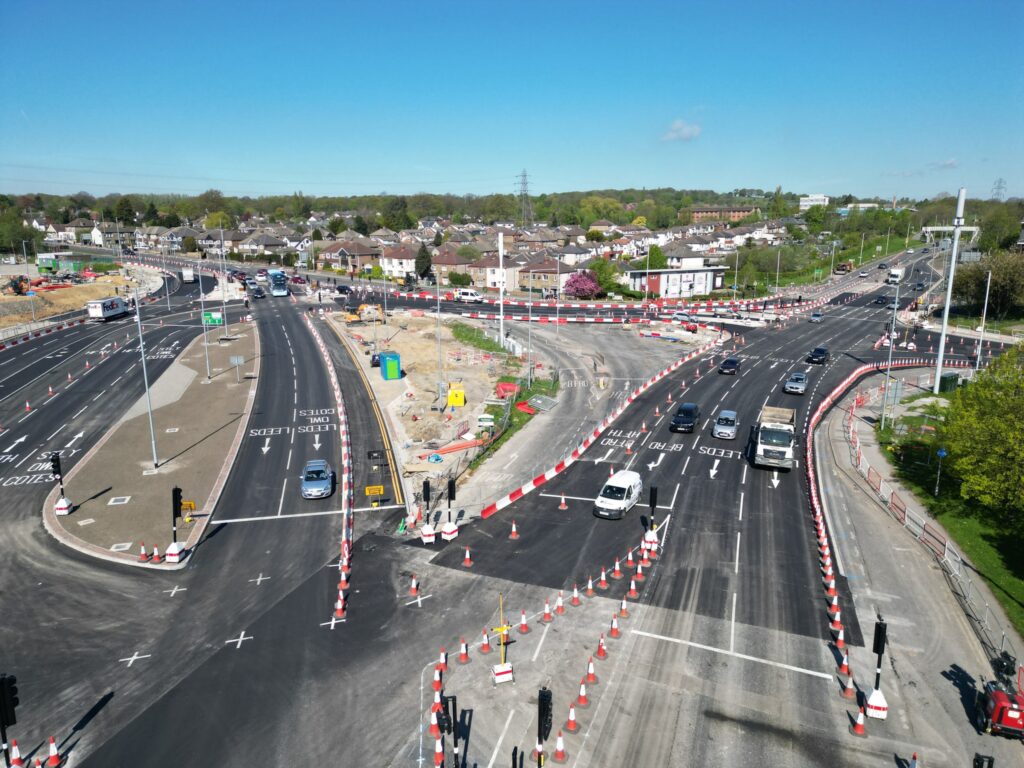 Dawsons Corner junction near Pudsey, Leeds