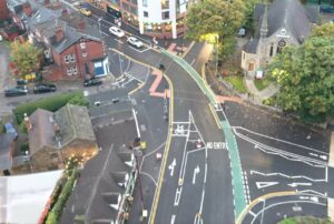 Meanwood Road cycle lane, Leeds