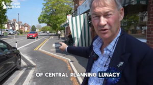 Rupert Lowe MP next to cycle lane in Gorleston, Norfolk – May 2026