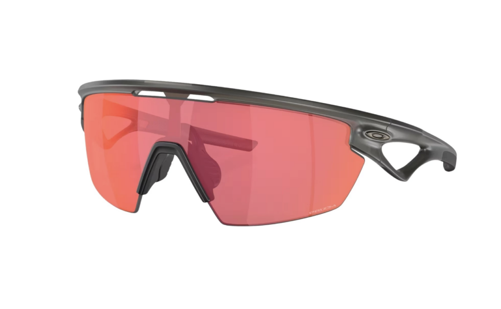 Oakley Sphaera sunglasses black frame red lens