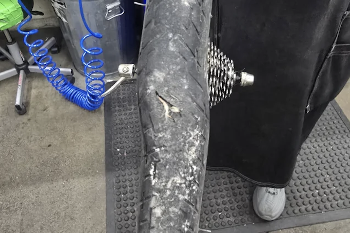 “I don’t need a new tyre”