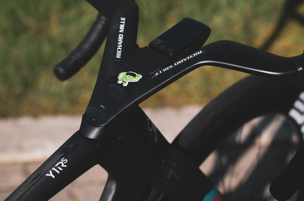 2026 Milan San Remo Tadej Pogacar Colnago Y1Rs computer in place Pic credit - Poci&rsquo;s Pix
